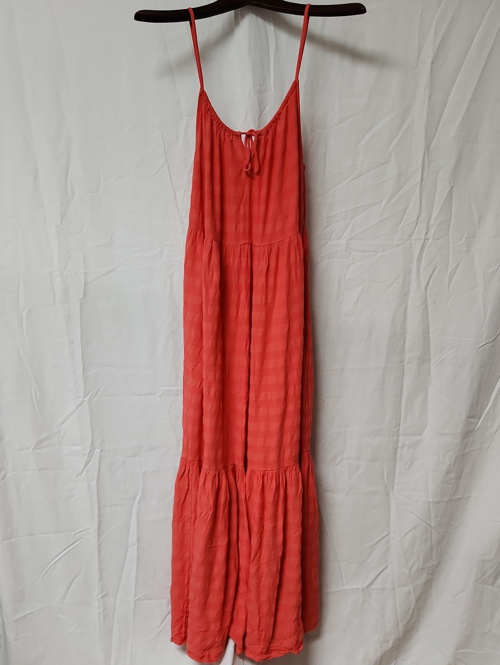 Old Navy Coral Strappy Maxi Dress